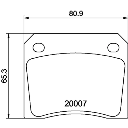 Sada brzdových platničiek kotúčovej brzdy MINTEX MGB521