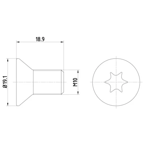 Skrutka brzdového kotúča MINTEX TPM0010