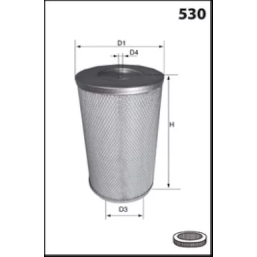 Vzduchový filter MISFAT RM820 - obr. 1