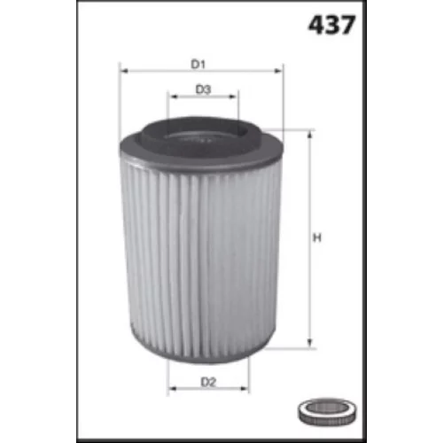 Vzduchový filter MISFAT R502 - obr. 1