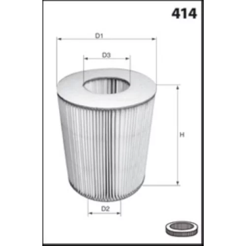 Vzduchový filter MISFAT R355 - obr. 1