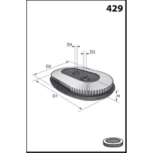 Vzduchový filter MISFAT R1212