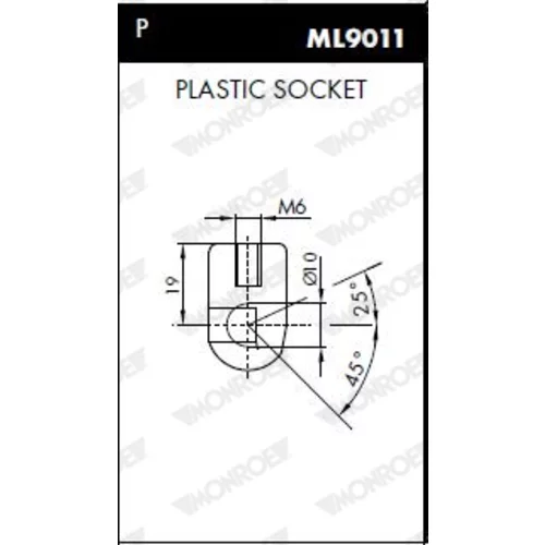 Plynová vzpera pre zadné sklo MONROE ML6366 - obr. 3
