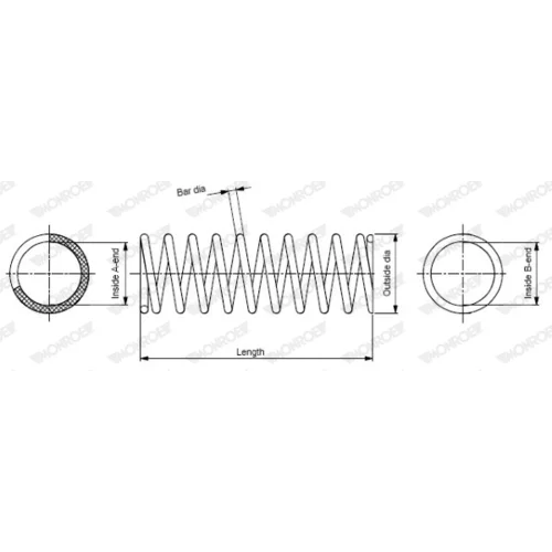 Pružina podvozku MONROE SP3339