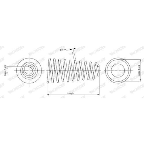 Pružina podvozku MONROE SP3744