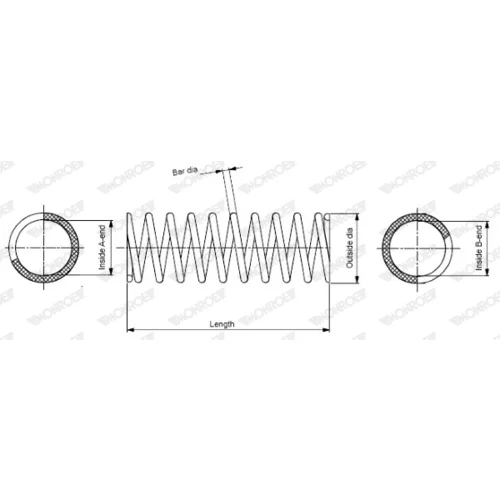 Pružina podvozku MONROE SP3274