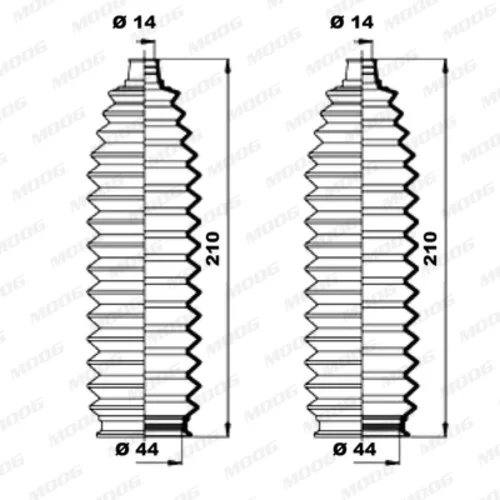 Manžeta riadenia - opravná sada MOOG K150207