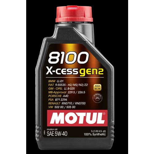 Motorový olej MOTUL 8100 X-CESS GEN2 5W-40 1L - obr. 1