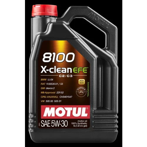 Motorový olej Motul 8100 X-CLEAN EFE 5W-30 5L - obr. 1