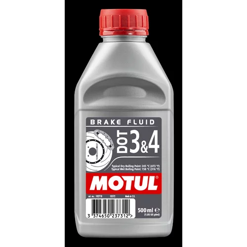 Brzdová kvapalina MOTUL Brake Fluid DOT3 / DOT4 0,5L - obr. 1