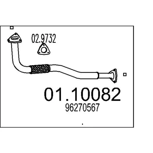 Výfukové potrubie MTS 01.10082