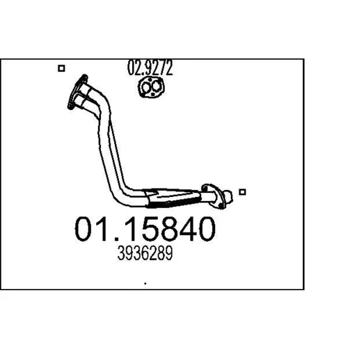 Výfukové potrubie MTS 01.15840