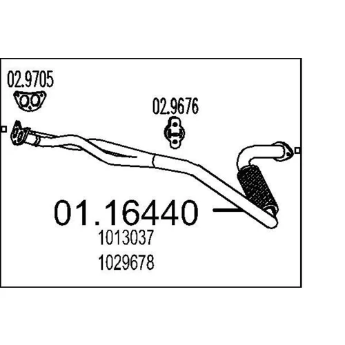 Výfukové potrubie MTS 01.16440