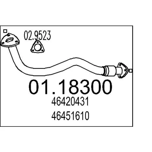 Výfukové potrubie MTS 01.18300