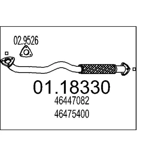 Výfukové potrubie MTS 01.18330