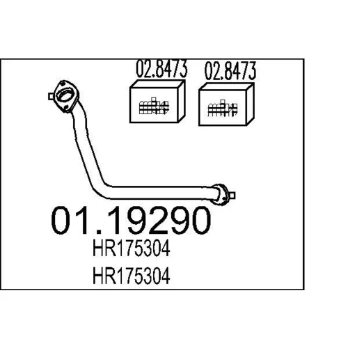 Výfukové potrubie MTS 01.19290