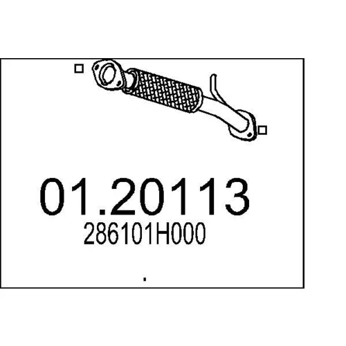 Výfukové potrubie MTS 01.20113