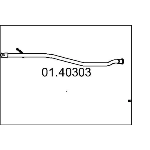 Výfukové potrubie MTS 01.40303