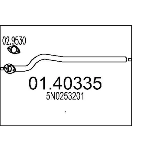Výfukové potrubie MTS 01.40335