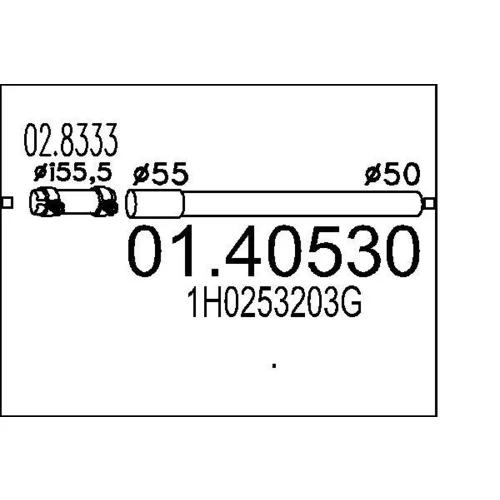 Výfukové potrubie MTS 01.40530