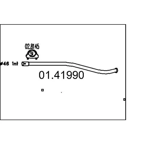 Výfukové potrubie MTS 01.41990