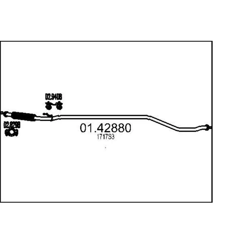 Výfukové potrubie MTS 01.42880