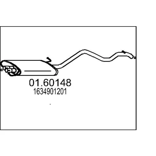 Koncový tlmič výfuku MTS 01.60148