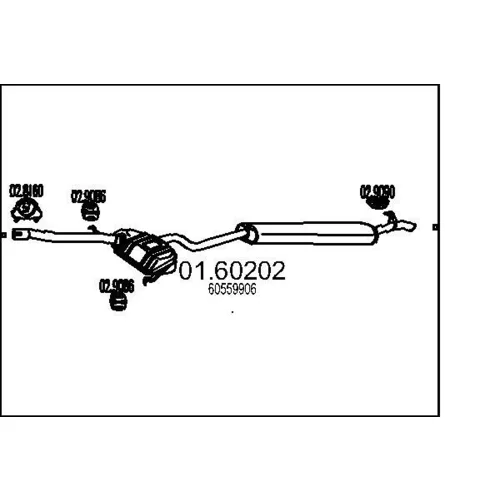 Koncový tlmič výfuku MTS 01.60202