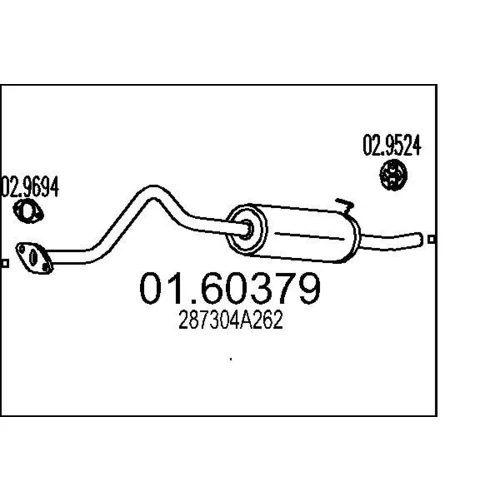 Koncový tlmič výfuku MTS 01.60379