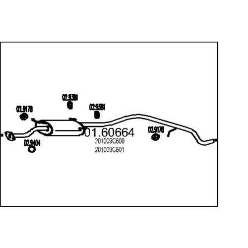 Koncový tlmič výfuku MTS 01.60664