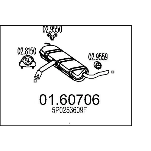 Koncový tlmič výfuku MTS 01.60706
