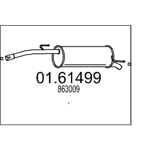 Koncový tlmič výfuku MTS 01.61499