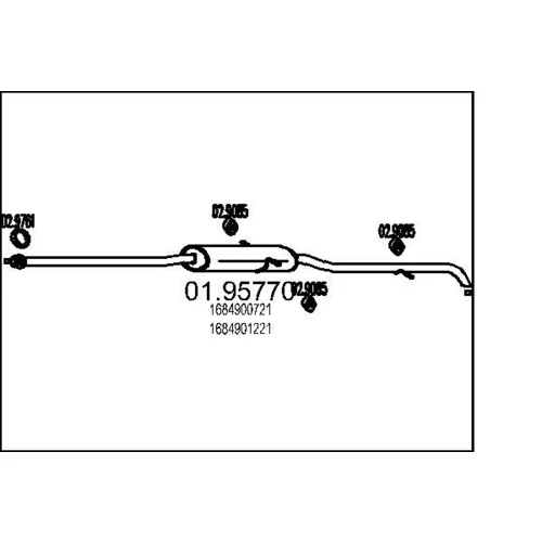 Koncový tlmič výfuku MTS 01.95770