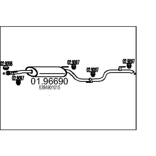 Koncový tlmič výfuku MTS 01.96690