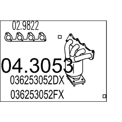 Katalyzátor MTS 04.3053