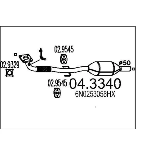 Katalyzátor MTS 04.3340