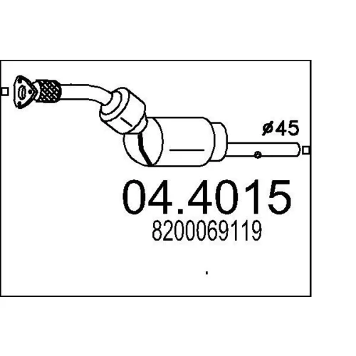 Katalyzátor MTS 04.4015