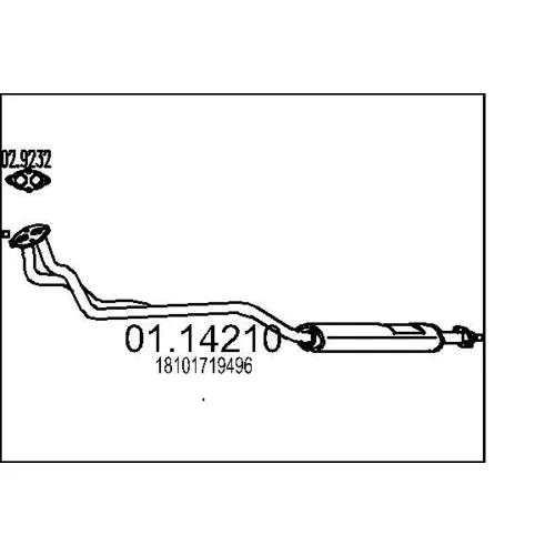 Výfukové potrubie MTS 01.14210