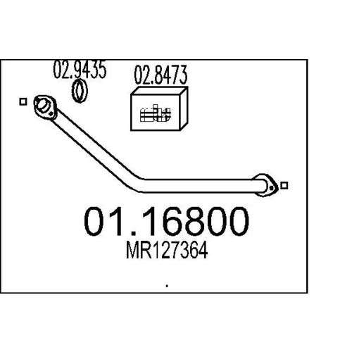 Výfukové potrubie MTS 01.16800