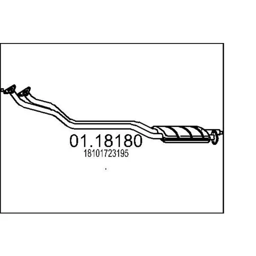 Výfukové potrubie MTS 01.18180