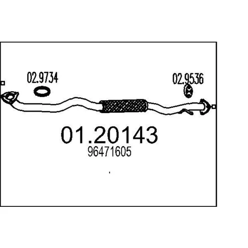 Výfukové potrubie MTS 01.20143