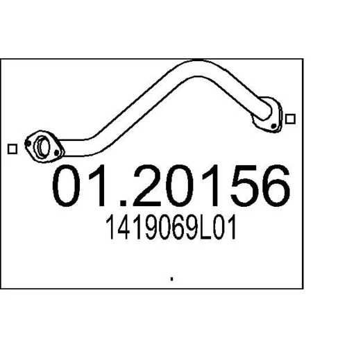 Výfukové potrubie MTS 01.20156