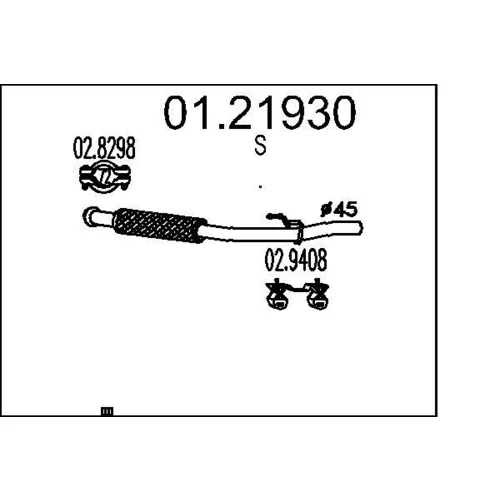 Výfukové potrubie MTS 01.21930