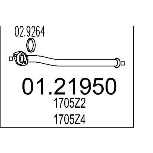 Výfukové potrubie MTS 01.21950