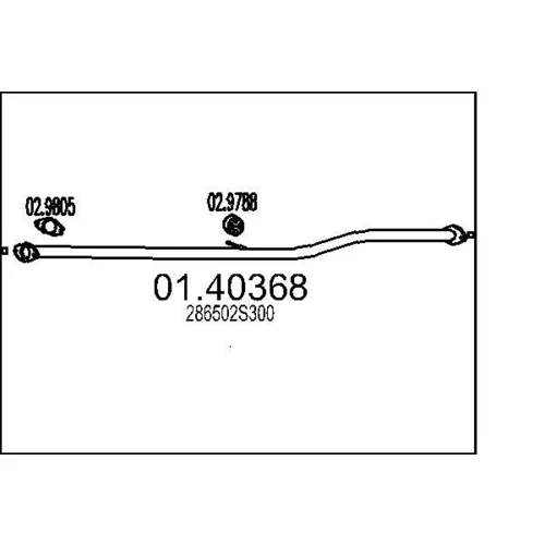 Výfukové potrubie MTS 01.40368
