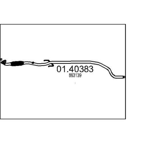 Výfukové potrubie MTS 01.40383