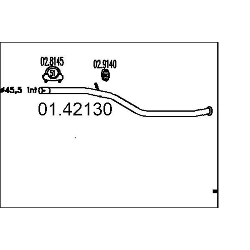 Výfukové potrubie MTS 01.42130
