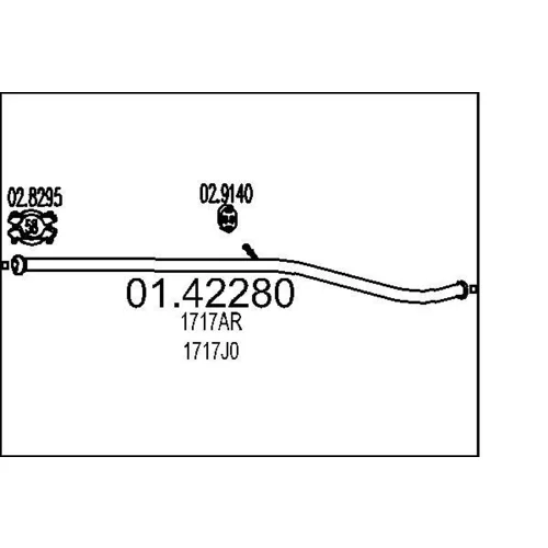 Výfukové potrubie MTS 01.42280