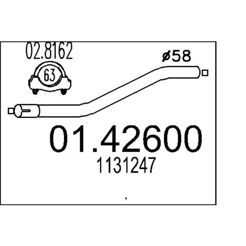 Výfukové potrubie MTS 01.42600