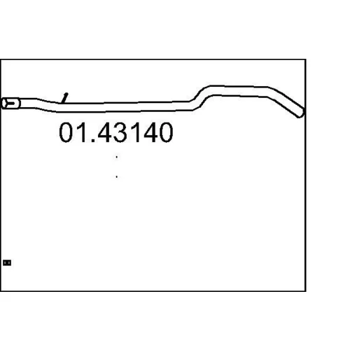 Výfukové potrubie MTS 01.43140
